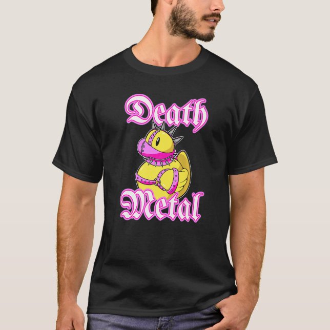 T-shirt Métal Métal Ventilateur Cute Rocker Rubber Bain de (Devant)