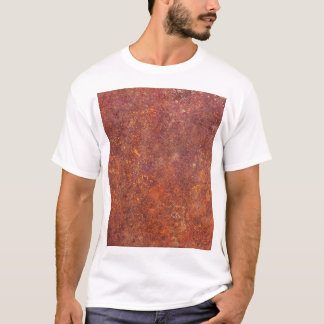 T-shirt métal rustique : surface texturée.