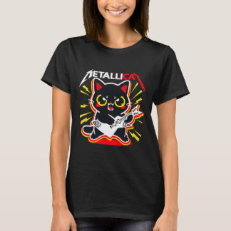 T-shirt Metallicat Funny Chat Rock 90s Meow