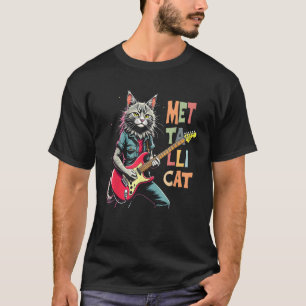 T-shirt Metallicat Tee Rock Music Appareils Guitare électr
