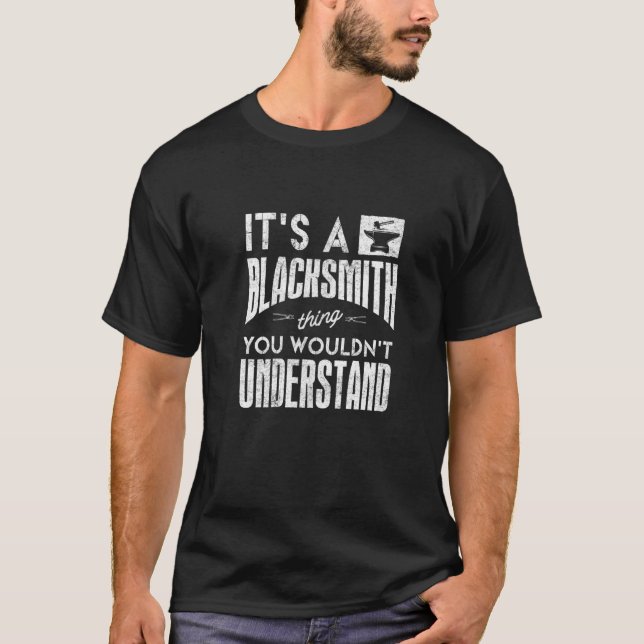T-shirt Métalsmith Blacksmiding Forger Son Forge (Devant)