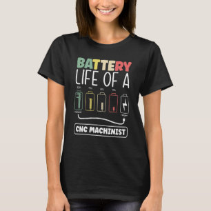 T-shirt Métalworker Machinerie Durée De Vie De Batterie D'
