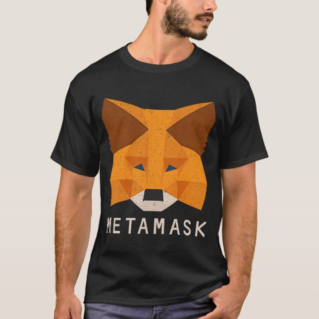 T-shirt MetaMask Fox Secure Crypto Wallet for Decentralize (Devant)