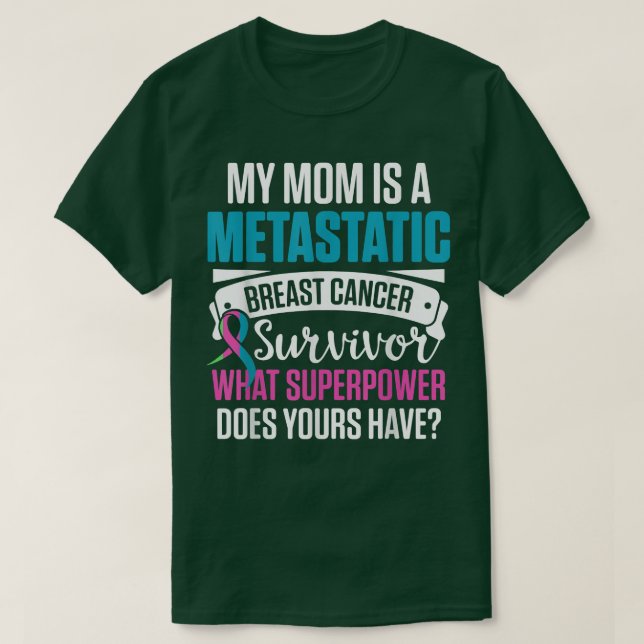 T-shirt Métastatique Conscience du cancer du sein Maman Gu (Design devant)
