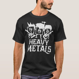 T-shirt Métaux lourds pour femmes Chimie de table périodiq