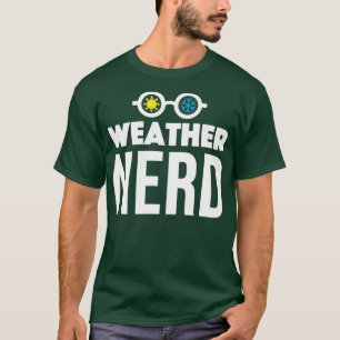 T-shirt Météo Conception Nerd pour étudiant en Météorologi