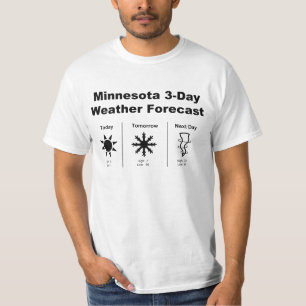 T-shirt Météo du Minnesota