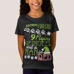 T-Shirt Météo Reindeer de Noël - Météoro de Noël