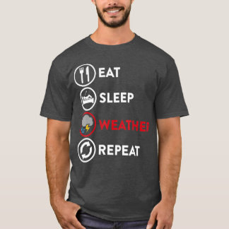 T-shirt Météorologie Météo Homme Tempête Chaser Cadeau