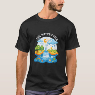 T-shirt Meterologie du cycle de l'eau Météo Prévision Nuag