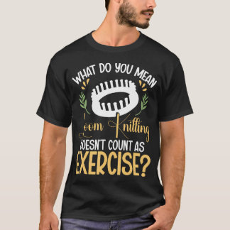 T-shirt Métier à tisser en fibre d'artiste Machine à cercl
