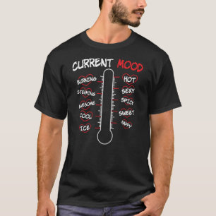 T-shirt Mètre mignon d'amour de thermomètre d'humeur de