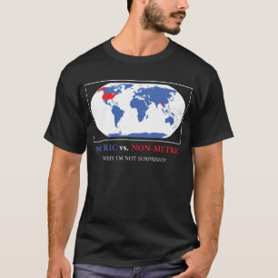T-shirt Métrique Vs. Non Métrique - Science de la carte du