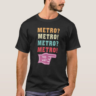T-shirt métro par ici mème métro viral mec Premium