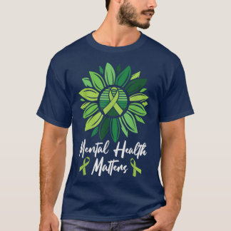 T-shirt Metteurs en santé mentale Tournesol Santé mentale 
