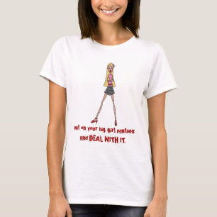 T-shirt mettez dessus vos grandes culottes de fille
