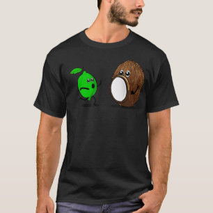 T-shirt Mettez La Chaux Dans La Noix De Coco Drôle À Couri