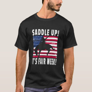 T-shirt Mettez la selle ! C'est la semaine de la foire ! D