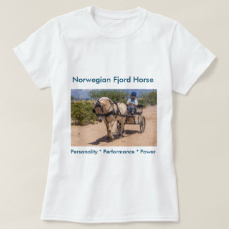 T-shirt Mettez votre cheval de fjord ici !
