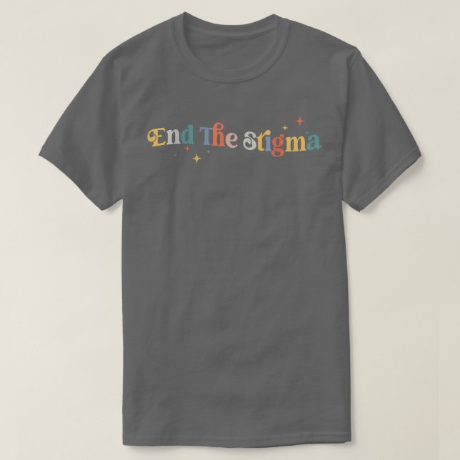 T-shirt Mettre fin à la stigmatisation de la santé mentale (Design devant)