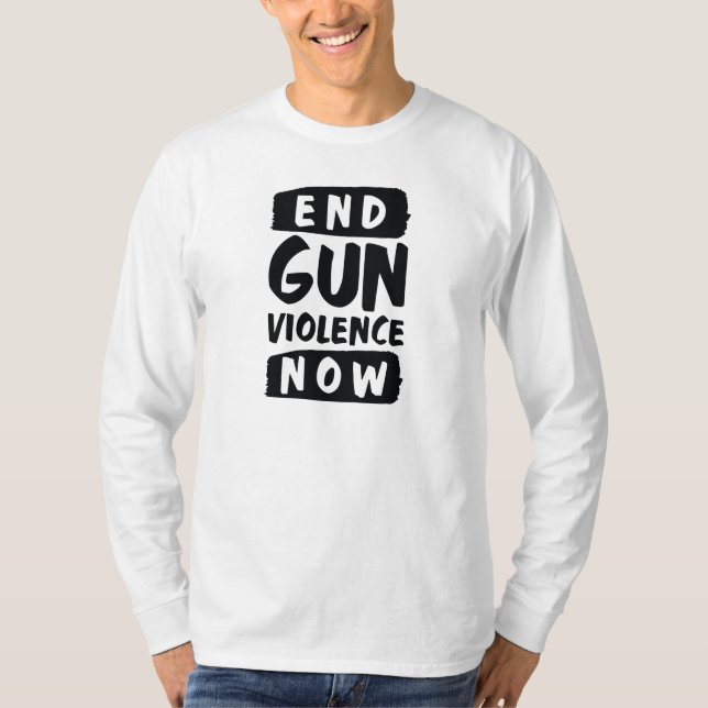 T-shirt Mettre fin à la violence armée (Devant)