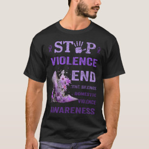 T-shirt Mettre fin à la violence Mettre fin au silence la