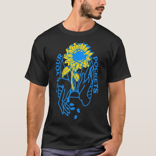 T-shirt Mettre les graines de tournesol dans vos poches Uk (Devant)