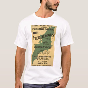 T-shirt Meurent Fledermaus Strauss WPA 1938
