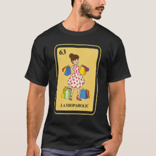 T-shirt Mexicain La Shopaholic Carton de Bingo Traditionne