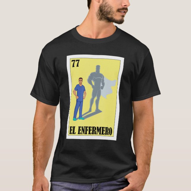T-shirt Mexicain pour le personnel de santé El Enfermero 1 (Devant)