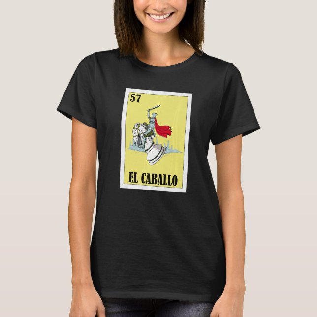 T-shirt Mexicain pour les échecs El Caballo (Devant)