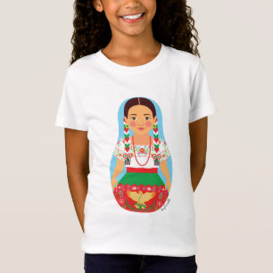 T-Shirt Mexicaine, Chine Poblana Matryoshka Girls
