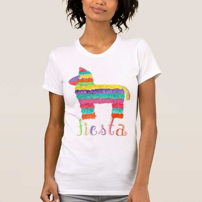T-shirt Mexicaine Cinco De Mayo Femme avec Pinata (Devant)