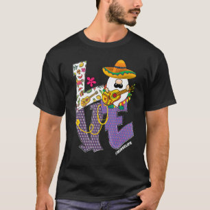 T-shirt Mexicaine Fiesta Guitare Gnomes Love Nurse Life Ci