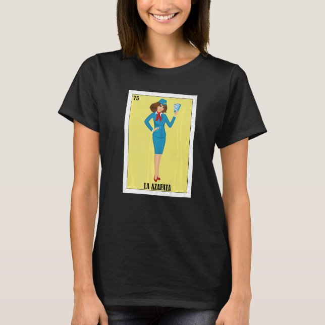 T-shirt Mexicaine pour Stewardesses La Azafata 1 (Devant)