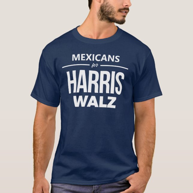 T-shirt Mexicains pour Harris Walz (Devant)