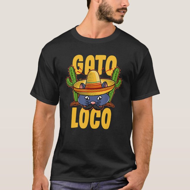 T-shirt Mexican Fiesta - Gato Loco (Devant)