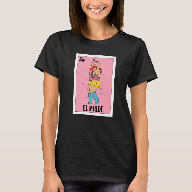 T-shirt Mexican Lgbt  El Pride (Devant)