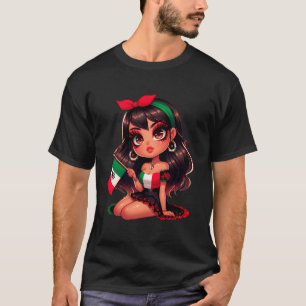 T-shirt Mexicana Chula Cabrona Chingona Mexicaine Fille Fe