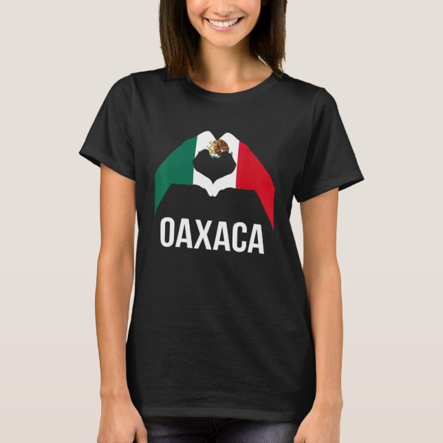 T-shirt Mexico Flag Love Oaxaca Mexico Vacation (Devant)