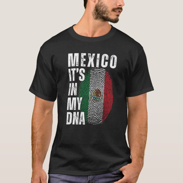 T-shirt Mexique C'est dans mon ADN Matching Mexicaine Men  (Devant)