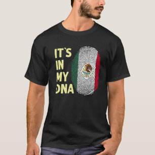 T-shirt Mexique Dans Mon Adn Mexique Drapeau Équipe Mexiqu