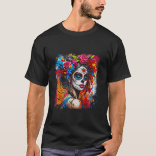 T-shirt Mexique Dia De Los Muertos Squelettes Mexicain Jou