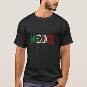 T-shirt Mexique Drapeau Fierté Mexicaine Patrimoine Hispan