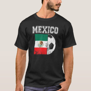 T-shirt Mexique Drapeau Football Football