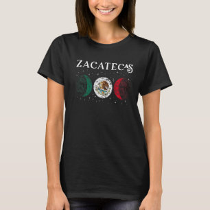 T-shirt Mexique Drapeau Love Zacatecas Mexique Vacances