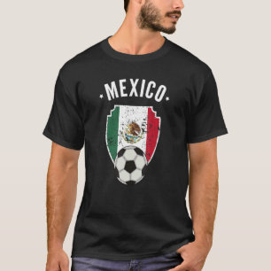 T-shirt Mexique Football Mexique Drapeau Football Mexicain