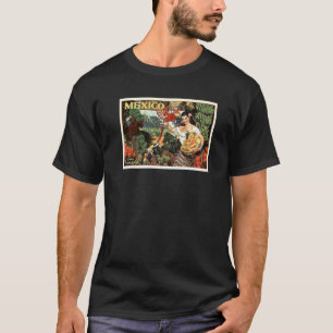 T-shirt Mexique Land Of Tropical Splendor 1940s Travel Ret