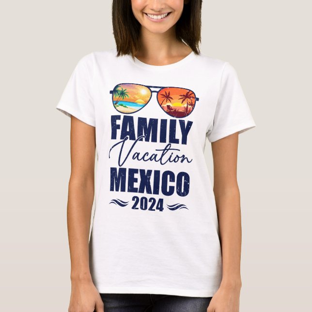 T-shirt Mexique Matching Family Vacation 2024 Making Memor (Devant)