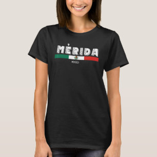 T-shirt Mexique Mérida Mexique Drapeau Mexicain